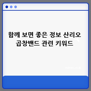 함께 보면 좋은 정보 산리오 곱창밴드 관련 키워드