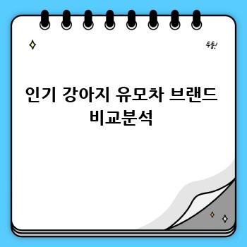 인기 강아지 유모차 브랜드 비교분석