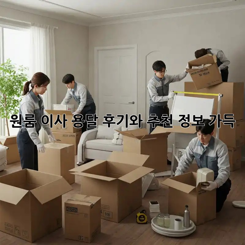 원룸 이사, 용달 후기와 추천 정보 가득!