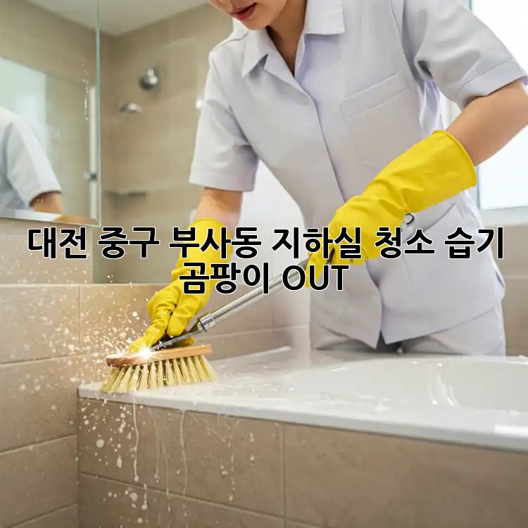 대전 중구 부사동 지하실 청소🧹 습기 곰팡이 OUT!