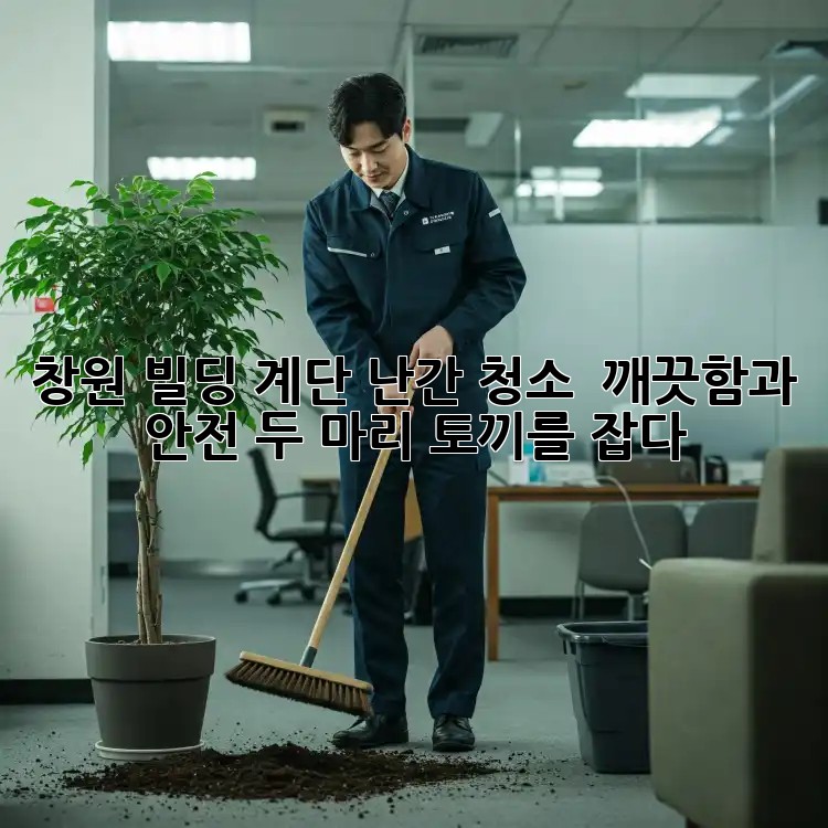 창원 빌딩 계단 난간 청소 : 깨끗함과 안전, 두 마리 토끼를 잡다!