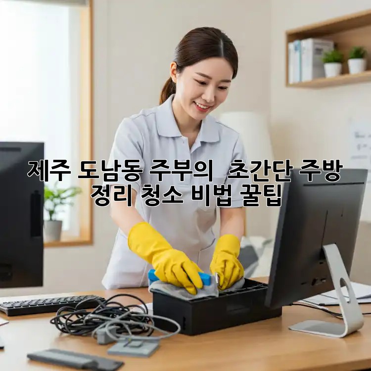 제주 도남동 주부의 ✨ 초간단 주방 정리 청소 비법 꿀팁 🍯