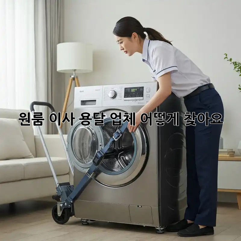 원룸 이사, 용달 업체 어떻게 찾아요?