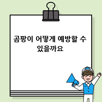 곰팡이 어떻게 예방할 수 있을까요