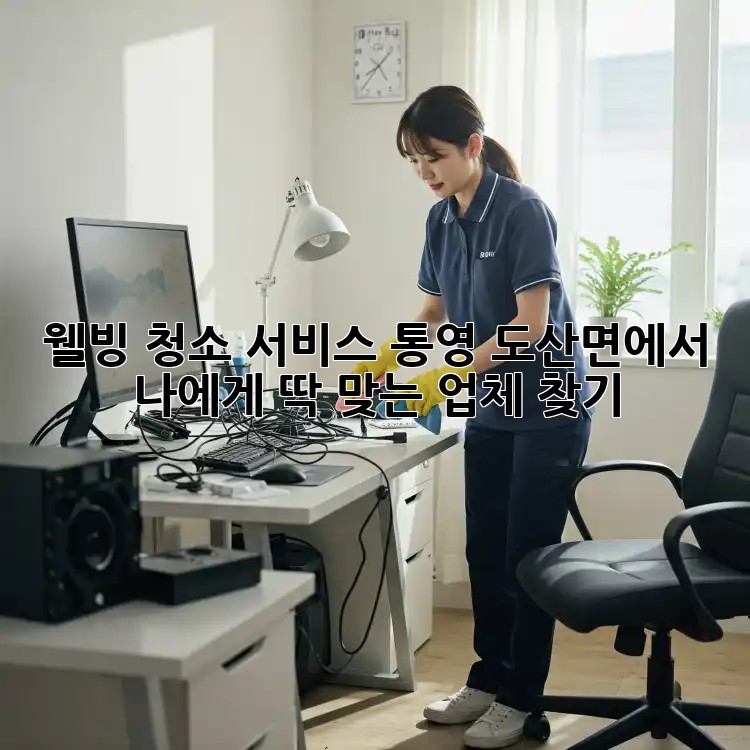 웰빙 청소 서비스: 통영 도산면에서 나에게 딱 맞는 업체 찾기