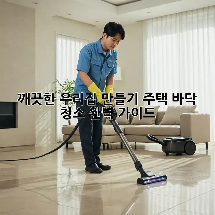 깨끗한 우리집 만들기: 주택 바닥 청소 완벽 가이드