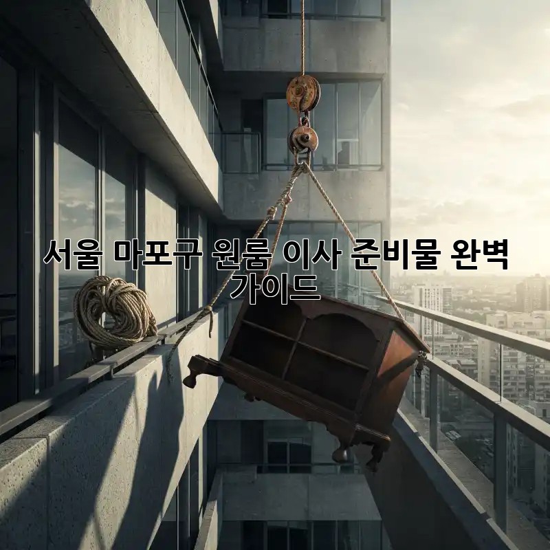 서울 마포구 원룸 이사 준비물 완벽 가이드