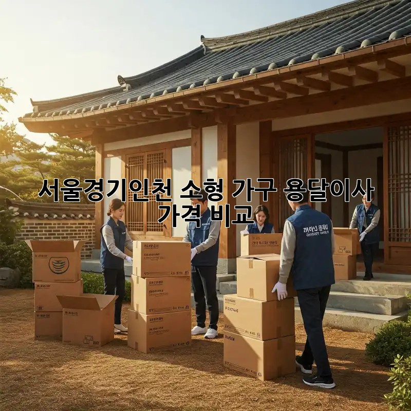 서울/경기/인천 소형 가구 용달이사 가격 비교