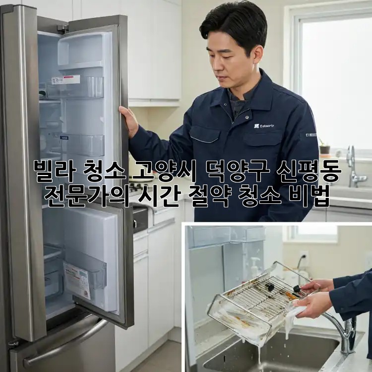 빌라 청소: 고양시 덕양구 신평동 전문가의 시간 절약 청소 비법
