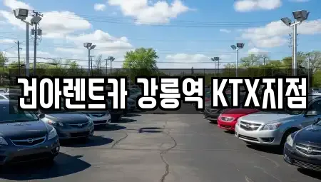 강원 강릉시 죽헌동 렌트카 전문 건아렌트카 강릉역 KTX지점