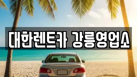 강원 강릉시 죽헌동 렌트카 전문 대한렌트카 강릉영업소