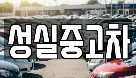 강원 강릉시 초당동 중고차매매 전문 성실중고차