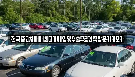 강원 원주시 문막읍 중고차매입 전문 전국중고차매매최고가매입및수출무료견적방문카카오카