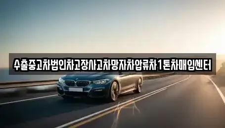강원 춘천시 교동 중고차 전문 수출중고차법인차고장사고차망자차압류차1톤차매입센터