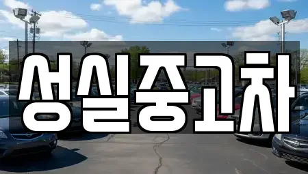 강원 횡성군 갑천면 중고차 전문 성실중고차