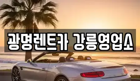 강원특별자치도 강릉시 병산동 렌트카 전문 광명렌트카 강릉영업소