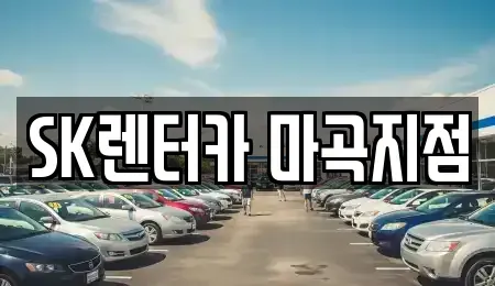경기 고양시 덕양구 현천동 장기렌트카 전문 SK렌터카 마곡지점