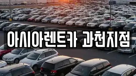경기 과천시 중앙동 장기렌트카 전문 아시아렌트카 과천지점