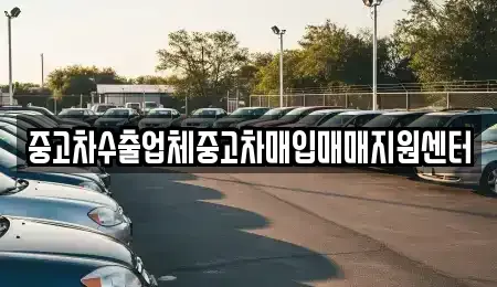 경기 광주시 송정동 중고차매입 전문 중고차수출업체중고차매입매매지원센터