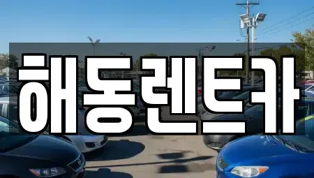 경기 부천시 오정구 작동 렌트카 전문 해동렌트카