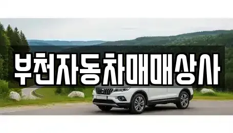 경기 부천시 오정구 작동 중고차매매 전문 부천자동차매매상사
