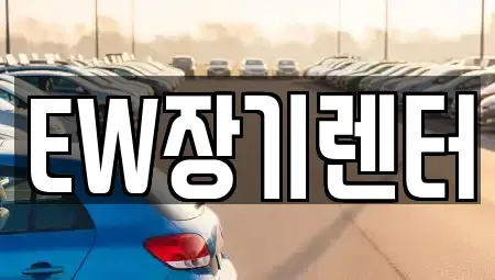 경기 성남시 수정구 수진동 장기렌트카 전문 EW장기렌터