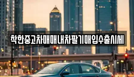 경기 성남시 수정구 수진동 중고차매매 전문 착한중고차매매내차팔기매입수출시세