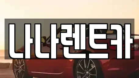 경기 시흥시 은행동 렌트카 전문 나나렌트카
