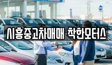 경기 시흥시 정왕동 중고차 전문 시흥중고차매매 착한모터스