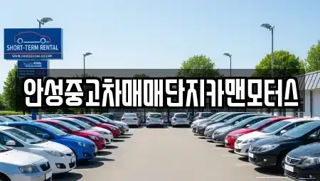 경기 안성시 가현동 중고차 전문 안성중고차매매단지카맨모터스