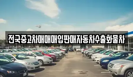 경기 안성시 가현동 중고차 전문 전국중고차매매매입판매자동차수출화물차