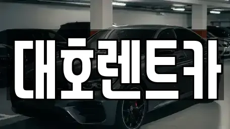 경기 안성시 숭인동 렌트카 전문 대호렌트카