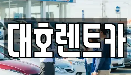 경기 안성시 신소현동 렌트카 전문 대호렌트카