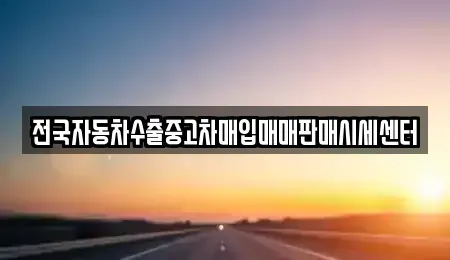 경기 안성시 신소현동 중고차매입 전문 전국자동차수출중고차매입매매판매시세센터