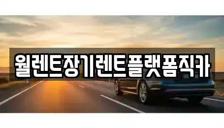 경기 양평군 양평읍 장기렌트카 전문 월렌트장기렌트플랫폼직카