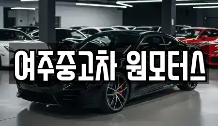 경기 여주시 천송동 중고차 전문 여주중고차 원모터스