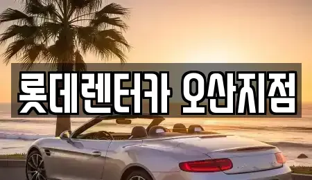 경기 오산시 가수동 렌트카 전문 롯데렌터카 오산지점