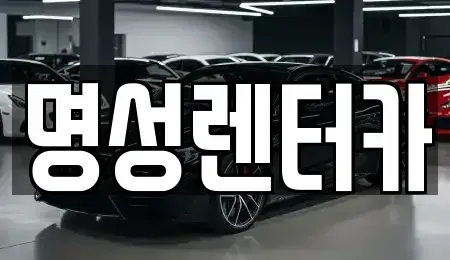 경기 오산시 오산동 렌트카 전문 명성렌터카