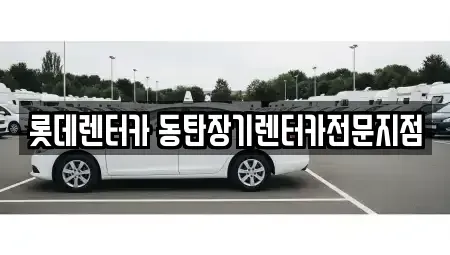 경기 용인시 기흥구 고매동 장기렌트카 전문 롯데렌터카 동탄장기렌터카전문지점