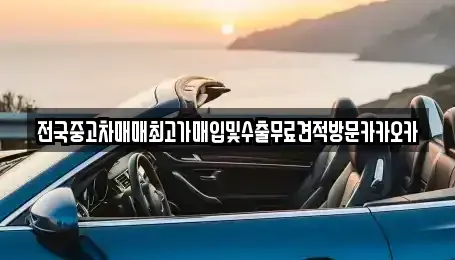 경기 이천시 율면 중고차 전문 전국중고차매매최고가매입및수출무료견적방문카카오카