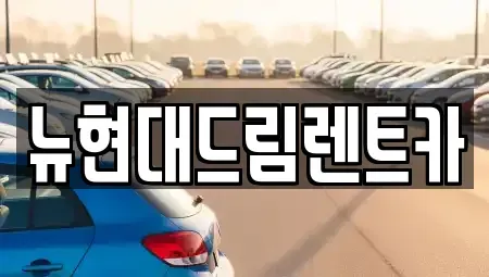 경기 이천시 증일동 렌트카 전문 뉴현대드림렌트카