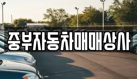 경기 이천시 증일동 중고차 전문 중부자동차매매상사