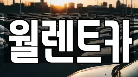 경기 평택시 도일동 렌트카 전문 월렌트카