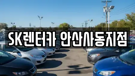 경기 화성시 매송면 렌트카 전문 SK렌터카 안산사동지점