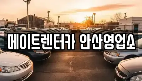 경기 화성시 매송면 렌트카 전문 메이트렌터카 안산영업소