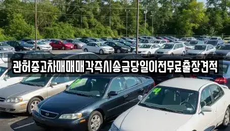 경기 화성시 매송면 중고차매매 전문 관허중고차매매매각즉시송금당일이전무료출장견적