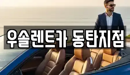경기 화성시 반송동 렌트카 전문 우솔렌트카 동탄지점