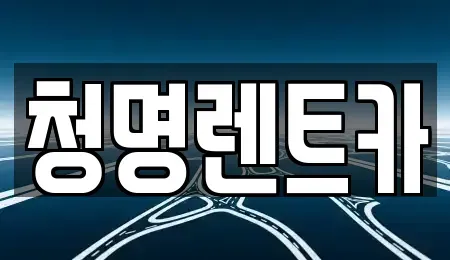 경기 화성시 반송동 장기렌트카 전문 청명렌트카
