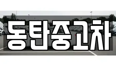 경기 화성시 신동 중고차 전문 동탄중고차