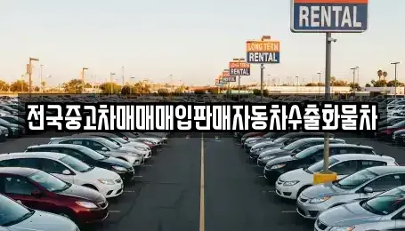 경기 화성시 향남읍 중고차매입 전문 전국중고차매매매입판매자동차수출화물차